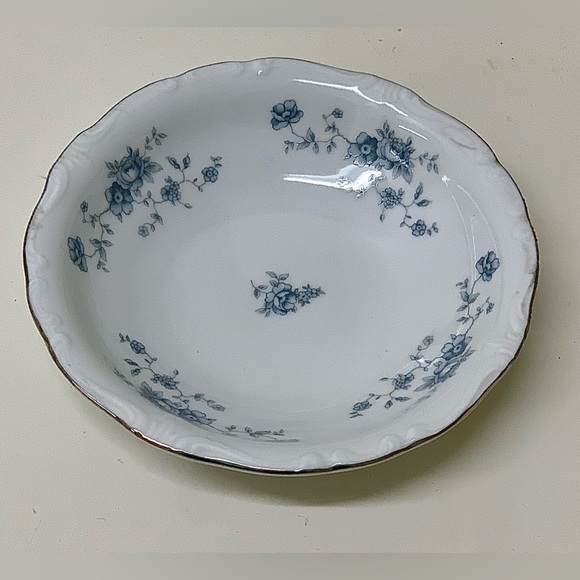 Vintage Discontinued Johann Haviland Blue Garland Dessert Fruit Sauce Bowl - Picture 8 of 14